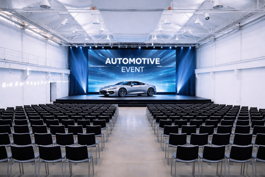 Automotive Eventlocation Berlin – Fahrzeugpräsentation Eventhalle Reinbeckareal